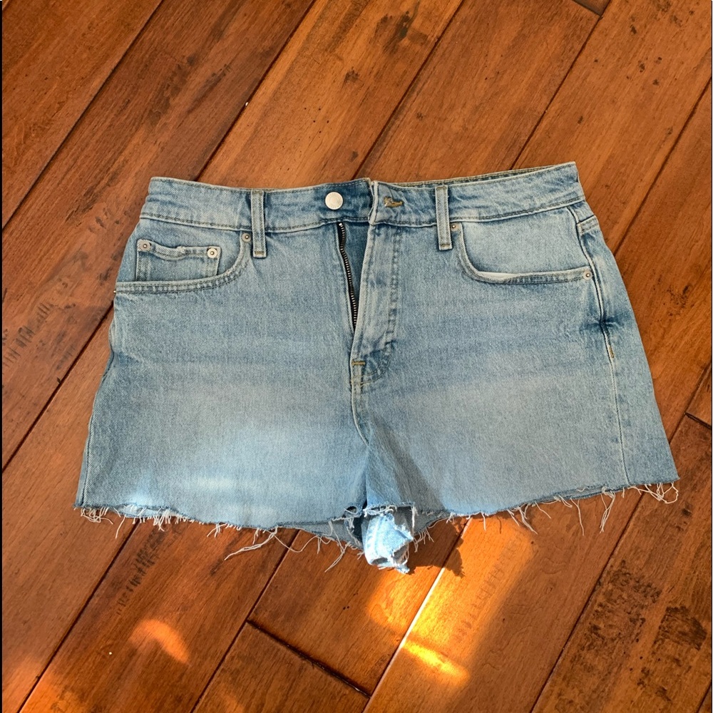 Free Assembly Light Blue Denim Shorts